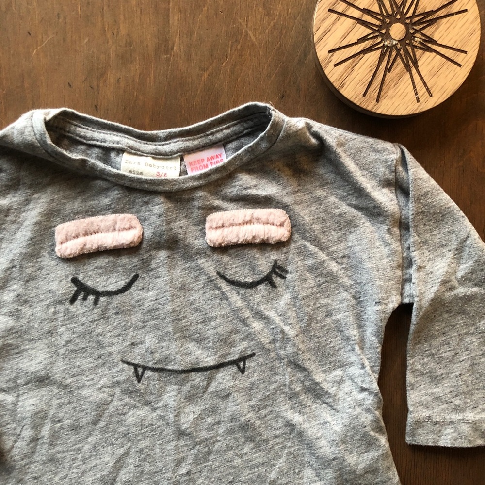 Zara | Adorable Monster Faux Fur Shirt